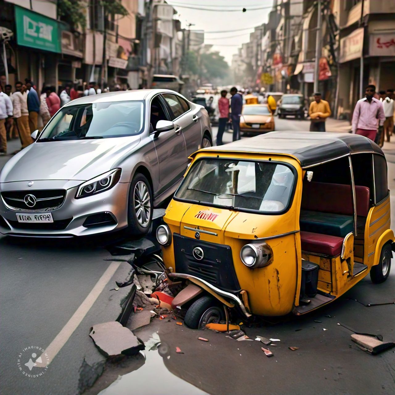 गुजरात में बड़ा हादसा: कार और ऑटोरिक्शा की टक्कर में तीन लोगों की मौत।