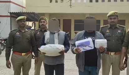 यूपी : भदोही में मोबाइल टावर से बैटरी चोरी करने वाला गिरोह का भंडाफोड़, दो गिरफ्तार; 24 बैटरी-68 हजार नकद और तमंचा बरामद।