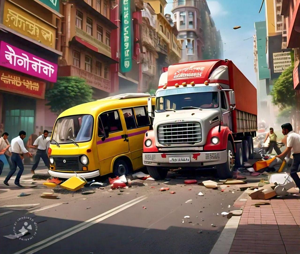 UP News: फिरोजाबाद में भीषण सड़क हादसा: मिनी बस की कैंटर से टक्कर, पांच की मौत, 24 घायल।
