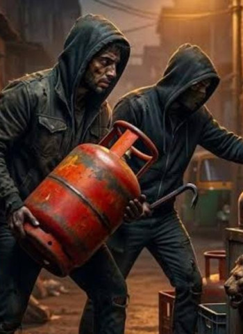 प्रयागराज में घर में घुसे चोर, गहनों को हाथ नहीं लगाया... सिलेंडर उठाकर ले गए!